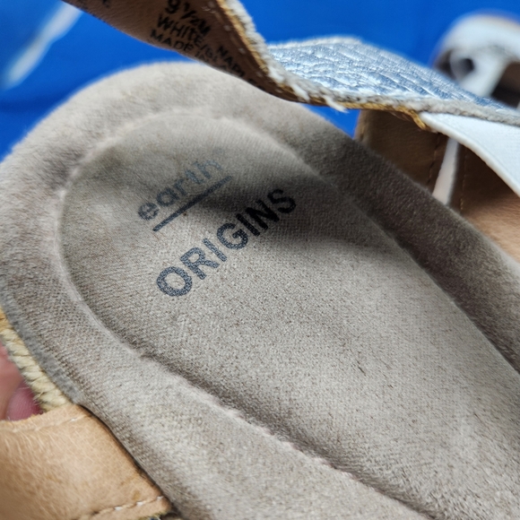 Earth Orgins Womens Size 9.5M Naples Nanci Open Toe Espadrille Wedge Sandal - Picture 8 of 15